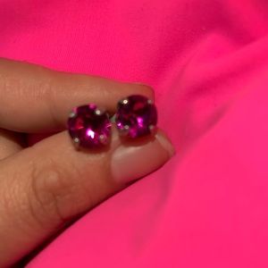 Sabika pink stud earrings